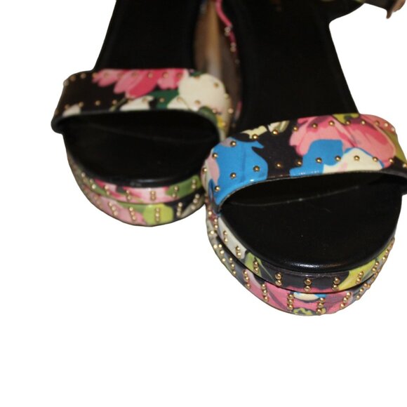 CLEARANCE SALE! Limelight Rafaella Size 7 Open Toe Studded Floral Pre-Loved - Picture 4 of 9